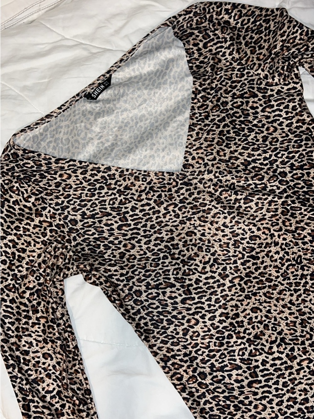 Womens Animal Print Long Sleeve Top size small